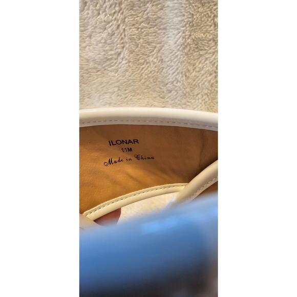 NEW Donald Pliner‎ Ilonar Crisscross Wedges Heels Platform Women Size 11M White - Picture 7 of 8